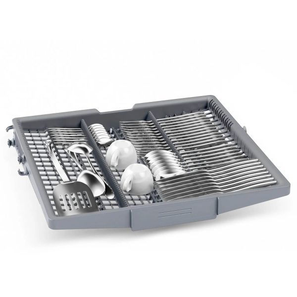 Bosch SMS6IKI01I, 14 Place Dishwasher with Wi-Fi, Steam, Dosage Assist and Rackmatic, Silver Inox