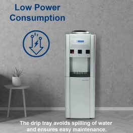 Bluestar BWD3FMRGA, 20 Litres Hot, Normal and Cold Water Dispenser with 20 Liters Cooling Cabinet, Stainless Steel Tank, Convenient Drip Tray, Black