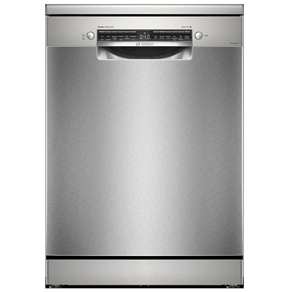 Bosch SMS6HMI00I, 15 Place Free-Standing Dishwasher with Wi-Fi, Steam, Rackmatic, VarioFlex Baskets and Vario Drawer, Silver
