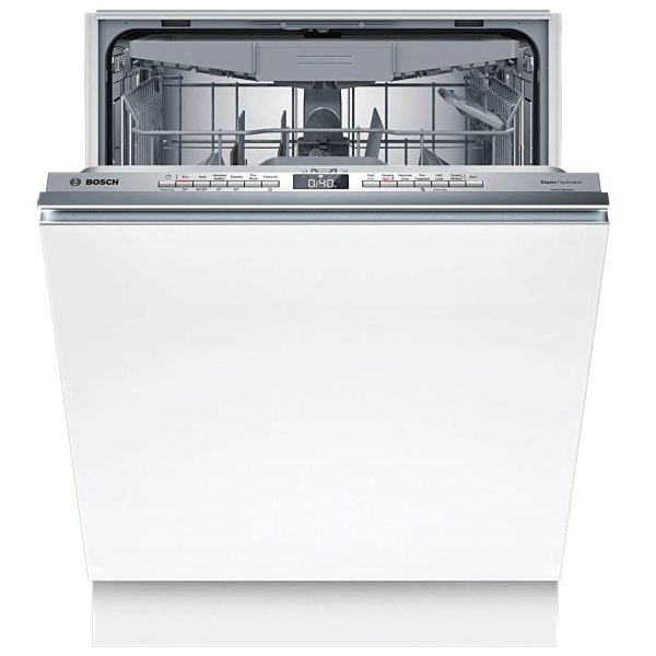 Bosch SMV6HMX01I, 15 Place Built-In Dishwasher with Rackmatic, Wi-Fi, Vario Flex Basket, Vario Drawer and Steam, White