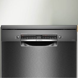 Bosch SMS6HMC00I, 15 Place Free-Standing Dishwasher with Wi-Fi, Steam, Rackmatic, VarioFlex Baskets and Vario Drawer, Black Inox
