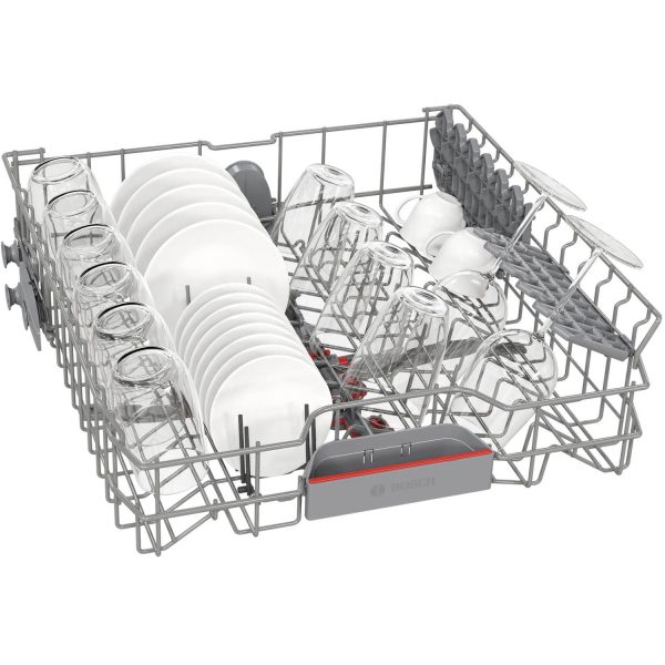 Bosch SMV6HMX01I, 15 Place Built-In Dishwasher with Rackmatic, Wi-Fi, Vario Flex Basket, Vario Drawer and Steam, White
