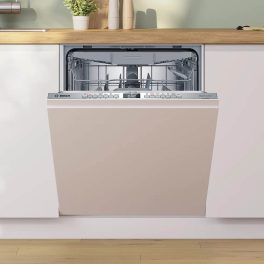 Bosch SMV6HMX01I, 15 Place Built-In Dishwasher with Rackmatic, Wi-Fi, Vario Flex Basket, Vario Drawer and Steam, White