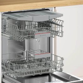 Bosch SMS6IKI01I, 14 Place Dishwasher with Wi-Fi, Steam, Dosage Assist and Rackmatic, Silver Inox