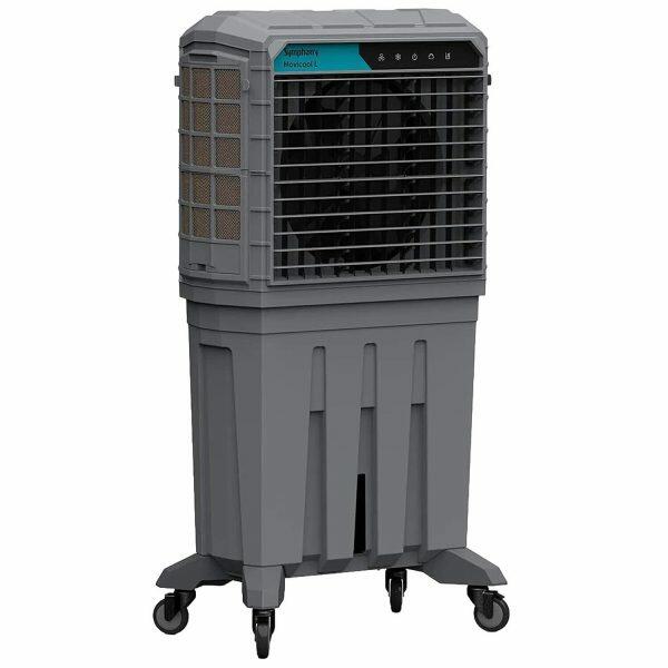 Symphony Movicool, 200 Litre Large Space Commercial Air Cooler with 3 Side HoneyComb Pads, Grey