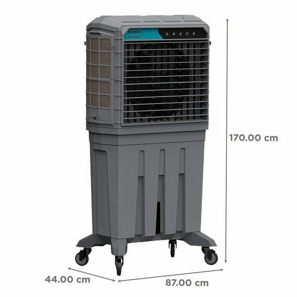 Symphony Movicool, 200 Litre Large Space Commercial Air Cooler with 3 Side HoneyComb Pads, Grey