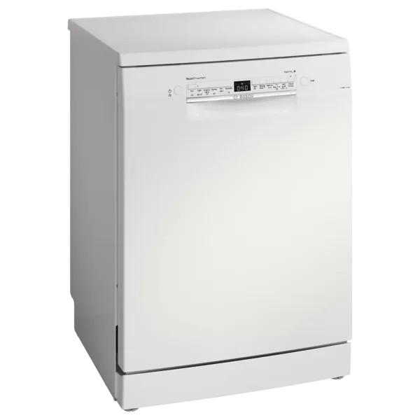 Bosch SMS6IKW01I, 14 Place Dishwasher with Wi-Fi, Steam, Dosage Assist and Rackmatic, White