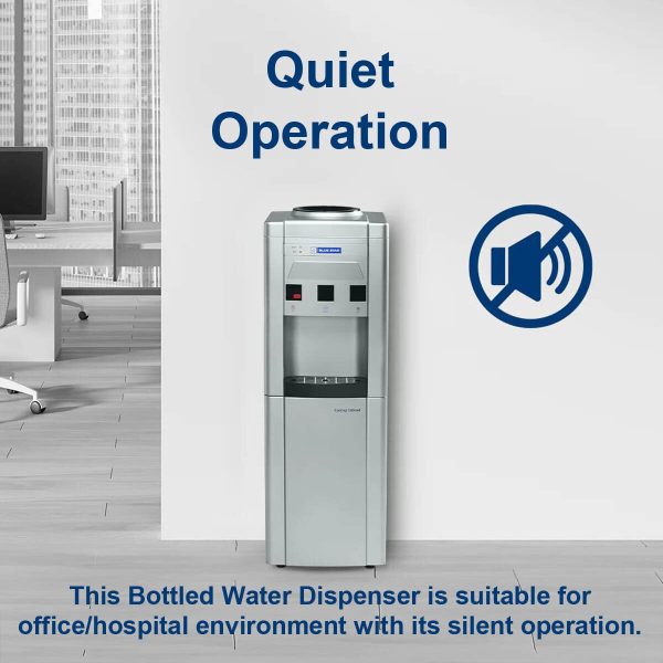 Bluestar BWD3FMRGA, 20 Litres Hot, Normal and Cold Water Dispenser with 20 Liters Cooling Cabinet, Stainless Steel Tank, Convenient Drip Tray, Black