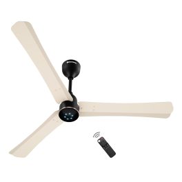 Atomberg Renesa Halo Smart 1200MM, 48Inch 5-star BLDC Ceiling Fan with Remote, Works with Alexa, High Air Delivery, 3-Year Warranty, SS Ivory & Black
