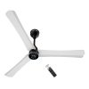 Atomberg Renesa Halo Smart 1200MM, 48Inch 5-star BLDC Ceiling Fan with Remote, Works with Alexa, High Air Delivery, 3-Year Warranty, White & Black