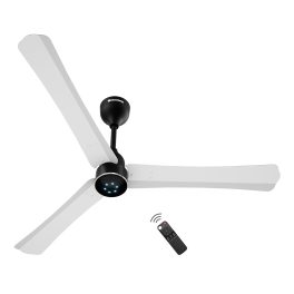 Atomberg Renesa Halo Smart 1200MM, 48Inch 5-star BLDC Ceiling Fan with Remote, Works with Alexa, High Air Delivery, 3-Year Warranty, White & Black