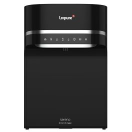 Livpure Sereno, 8-Stage Filtration Water Purifier, RO+UV+UF+Minerals +Copper | 5.5 Litre Stainless Steel Tank, No Service Cost for 2.5 Years, Black