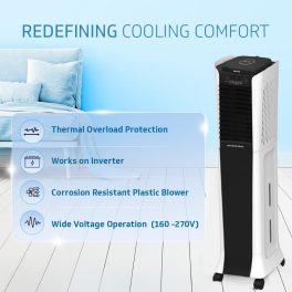 Kenstar ARC 3D HC 50 BLDC, LA WH A-Personal Tower Air Cooler, White & Black