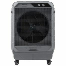 Symphony Movicool XE, 100 Litre Desert Air Cooler with 3-Side Honeycomb Pads, 21 Meter Air Throw and Heavy Duty Wheels, Grey