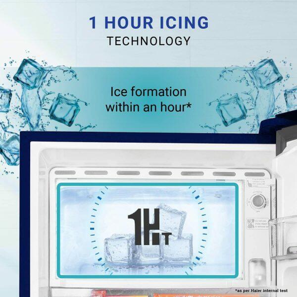 Haier HRD-2103CMH-P, 190 Litre 3 Star Direct Cool-Single Door Refrigerator, One Hour Icing Technology and Stabilizer Free Operation, Mirine Hilton