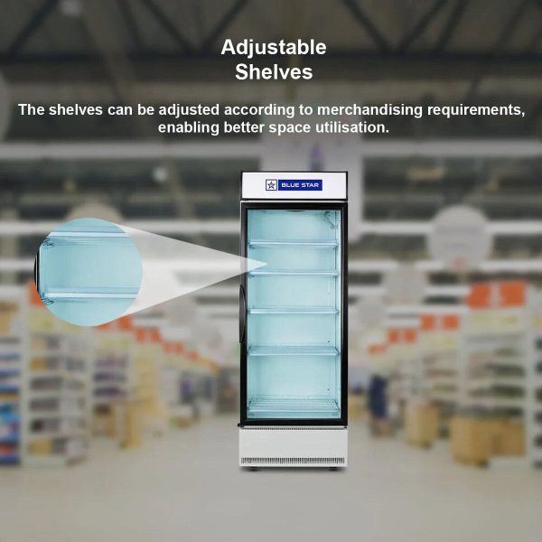 Blue Star SC650F, 595 Litres Direct Cool Single Door Refrigerator with Temperature Settings, White
