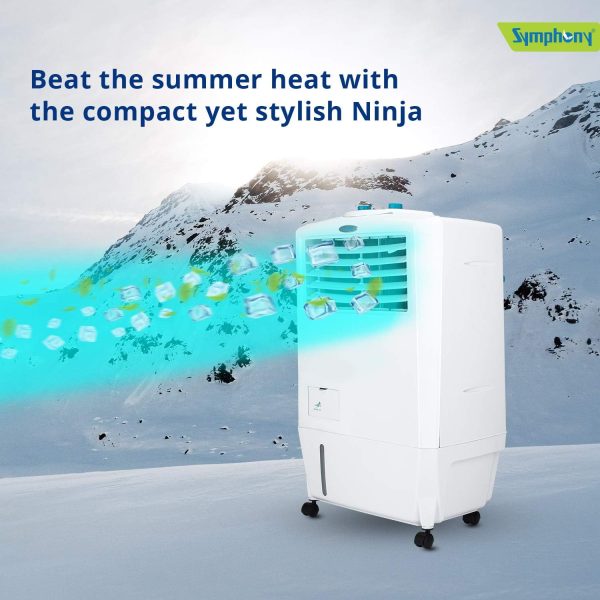 Symphony mastercool 20 Liter Personal Air Cooler with Powerful Blower and Honeycomb Pad - 20L, White