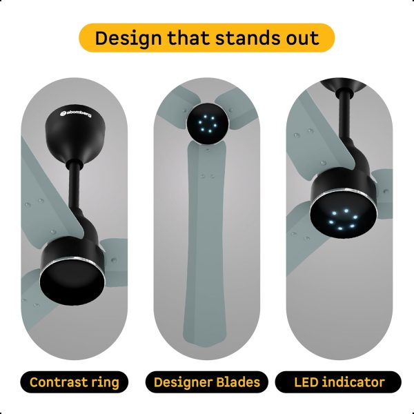 Atomberg Renesa Halo Smart 1200MM, 48Inch 5-star BLDC Ceiling Fan with Remote, Works with Alexa, High Air Delivery, 3-Year Warranty, Misty Teal