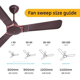 Atomberg Erica Nuvo 1200MM, 48 Inch Ceiling Fan with 5 Star Rating and High Air Delivery, Umber Brown
