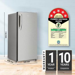 Haier HRD-2105BNS-P. 190 L 5 Star Direct Cool-Single Door Refrigerator, Stabilizer Free Operation, Nickel Steel