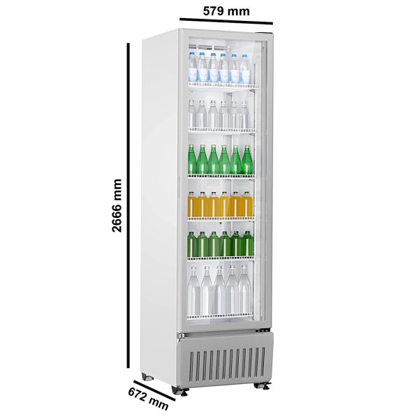 Haier HVC-505GT5, 440 Litre Single Door Visi Cooler with Backside Evaporator, Fog-Free Glass, Adjustable Shelves & Vertical Touch LED Control, Grey