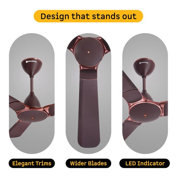 Atomberg Erica Nuvo 1200MM, 48 Inch Ceiling Fan with 5 Star Rating and High Air Delivery, Umber Brown