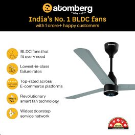 Atomberg Renesa Halo Smart 1200MM, 48Inch 5-star BLDC Ceiling Fan with Remote, Works with Alexa, High Air Delivery, 3-Year Warranty, Misty Teal