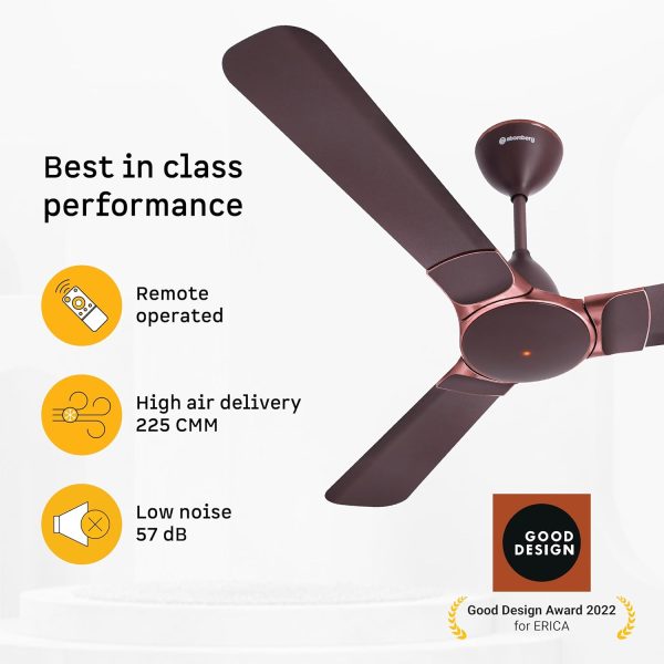 Atomberg Erica Nuvo 1200MM, 48 Inch Ceiling Fan with 5 Star Rating and High Air Delivery, Umber Brown