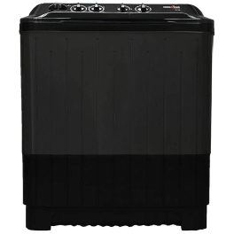 Kenstar KS85HG-BGU7, 8.5KG Semi Automatic Washing Machine with 3 wash programs, Toughened Glass Lid and Aqua Force Technology, Black Grey