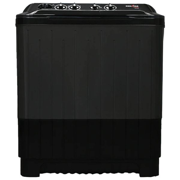 Kenstar WM WM KS80PL-BGU7, Semi Automatic Washing Machine (8 KG), 3 wash programs,Aqua Force Technology, Black Grey
