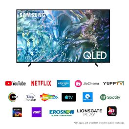 SAMSUNG QA55Q7FAAQLXL, 138 cm (55 inch) 4K Ultra HD QLED Smart Tizen TV with Alexa & Google Assistant, Black