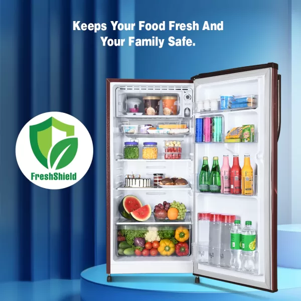 Kenstar REFKD202PTAS, 175L 2 Star Direct Cool Refrigerator, Stabilizer-free operation, 10 Years Warranty on Compressor, CEH-Aster