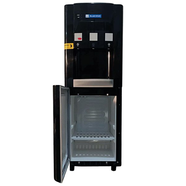 Bluestar BWD3FMRGA, 20 Litres Hot, Normal and Cold Water Dispenser with 20 Liters Cooling Cabinet, Stainless Steel Tank, Convenient Drip Tray, Black