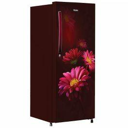Haier HRD-2103CRH-P, 190 Litre 3 Star Single Door Refrigerator with One Hour Icing Technology and Stabilizer Free Operation, Red Hilton