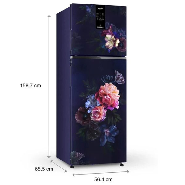 Whirlpool IF PRO INV CNV 278, 2 Star Intellisense Inverter technology, 10 in 1 Convertible Frost Free Double-Door Refrigerator, Belle Epoque