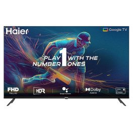 Haier H43K85FFX, Full HD Smart Google TV 109cm (43) with HDR, Dolby Audio, Black