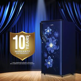 Kenstar REFKD202PTMI, 175L 2 Star Direct Cool Refrigerator, Stabilizer-free operation, 10 Years Warranty on Compressor, Mist Blue