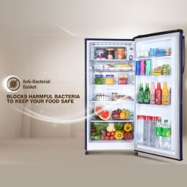 Kenstar REFKD224LTBL,190L 4 Star Single Door-Direct Cool Refrigerator, Stabilizer-free operation, 10 Years Product Warranty, Bloom Glass