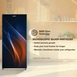 Kenstar REFKD224LTSL, 190L 4 Star Single Door-Direct Cool Refrigerator, Stabilizer-free operation, 10 Years Warranty on Compressor, Silk Glass
