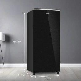Whirlpool 215 IMPRO GD PRM, 192 Litre 5 Star Icemagic Pro Direct Cool-Single Door Refrigerator with Inverter Compressor and and Upto 7 Days Garden Freshness, CRYSTAL BLACK