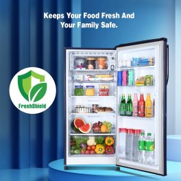 Kenstar REFKD224LTSL, 190L 4 Star Single Door-Direct Cool Refrigerator, Stabilizer-free operation, 10 Years Warranty on Compressor, Silk Glass
