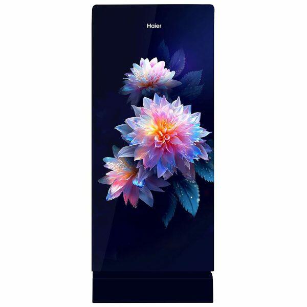 Haier HRD-2103PLG-P, 190 Litre 3 Star Direct Cool-Single Door With Base Drawer Refrigerator, One Hour Icing Technology and Stabilizer Free Operation, Luminus Glass