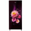 Haier HRD-2103CDG-P, 190 Litre 3 Star Direct Cool-Single Door With Base Drawer Refrigerator, One Hour Icing Technology and Stabilizer Free Operation, Daisy Glass