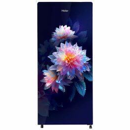 Haier HRD-2103CLG-P, 190 Litre 3 Star Direct Cool-Single Door Refrigerator, One Hour Icing Technology and Stabilizer Free Operation, Luminus Glass