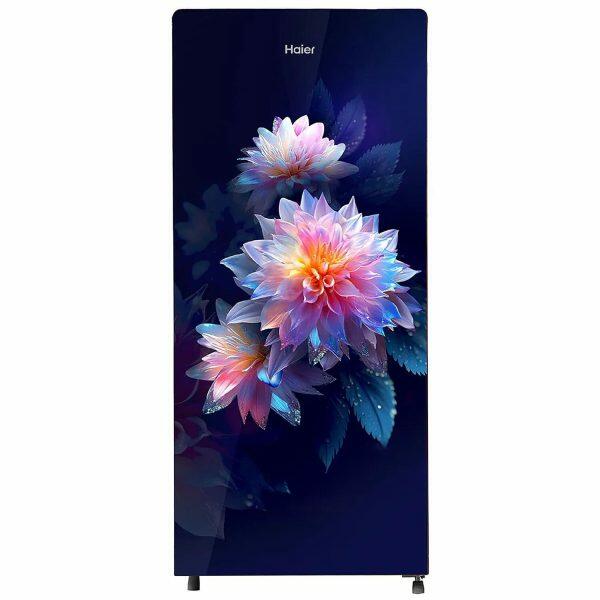 Haier HRD-2103CLG-P, 190 Litre 3 Star Direct Cool-Single Door Refrigerator, One Hour Icing Technology and Stabilizer Free Operation, Luminus Glass