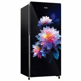 Haier HRD-2103CLG-P, 190 Litre 3 Star Direct Cool-Single Door Refrigerator, One Hour Icing Technology and Stabilizer Free Operation, Luminus Glass