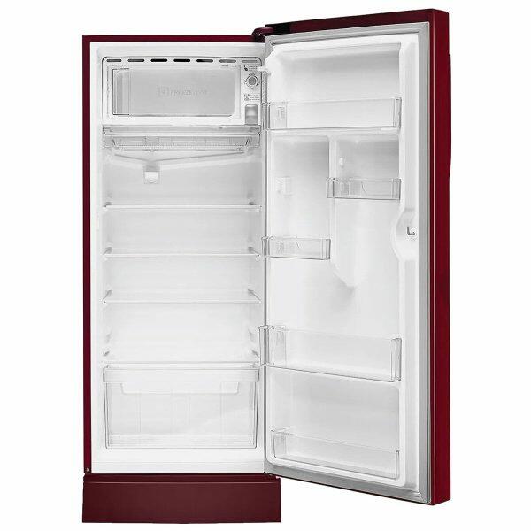 Haier HRD-2103PRH-P, 190 Litre 3 Star Single Door Refrigerator with One Hour Icing Technology and Stabilizer Free Operation, Red Hilton