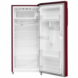 Haier HRD-2103CRH-P, 190 Litre 3 Star Single Door Refrigerator with One Hour Icing Technology and Stabilizer Free Operation, Red Hilton