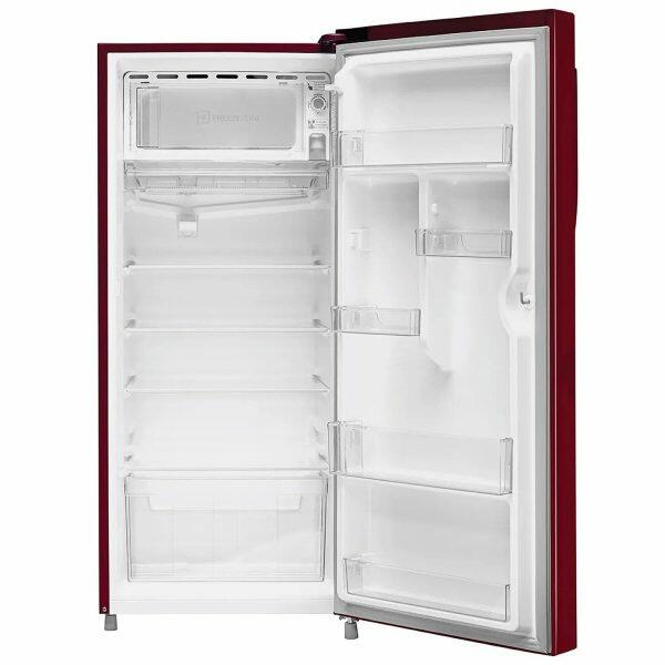 Haier HRD-2103CRH-P, 190 Litre 3 Star Single Door Refrigerator with One Hour Icing Technology and Stabilizer Free Operation, Red Hilton