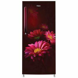Haier HRD-2103CRH-P, 190 Litre 3 Star Single Door Refrigerator with One Hour Icing Technology and Stabilizer Free Operation, Red Hilton